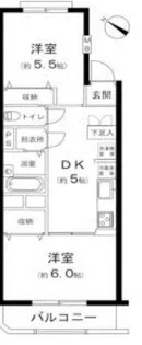 市ケ谷ローヤルコーポ【3階】の間取り