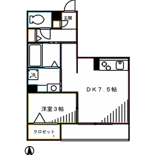セジュールオッツM【2階】の間取り