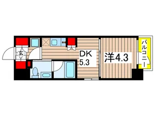 プラウドフラット両国サウス【8階】の間取り