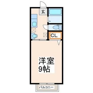 ビレッジ池亀【1階】の間取り