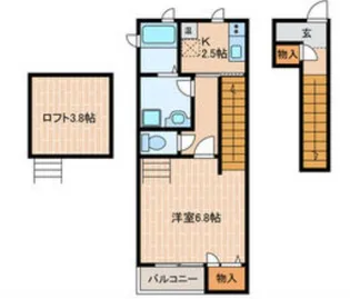 マイム【2階】の間取り