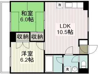 サンパレスマンション【2階】の間取り