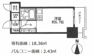 パレ・ドール文京メトロプラザI【8階】の間取り