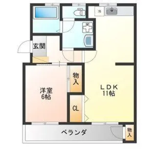 アワノハイツ【3階】の間取り