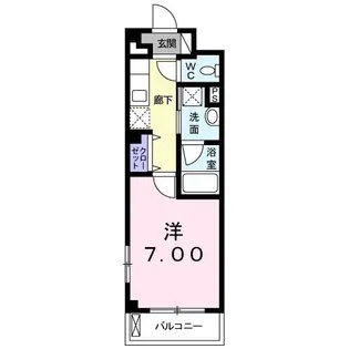 カーサ イリーデNISHINO【3階】の間取り