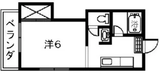 ホワイトコーポ【4階】の間取り