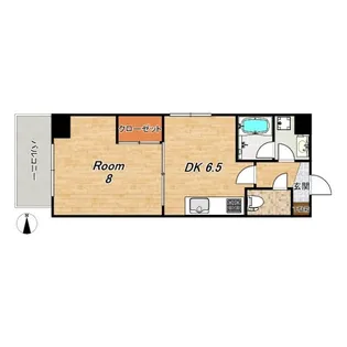 プラネシア星の子四条西洞院【7階】の間取り