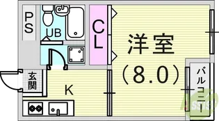 ピアシティ魚崎【2階】の間取り
