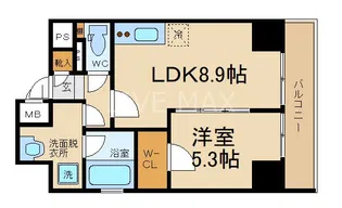 ベラジオ四条通【4階】の間取り