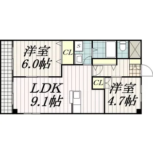 パールハイツ蘇我1【2階】の間取り