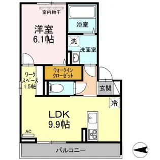 プレミアステイツ K【3階】の間取り
