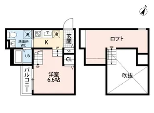 プランタン箱崎【1階】の間取り