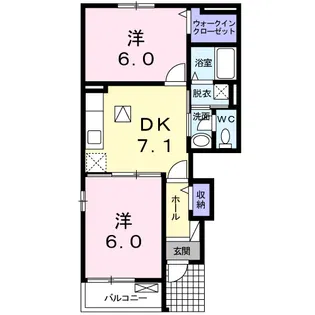 フレーシュ・メゾン【1階】の間取り