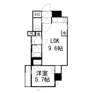 オーギュメント牛込神楽坂【7階】の間取り