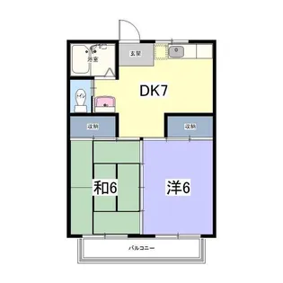 コーポ神宮寺A【2階】の間取り