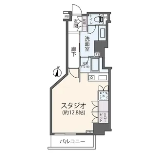 フィールA渋谷【13階】の間取り
