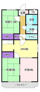 ルミエール小林I【1階】の間取り
