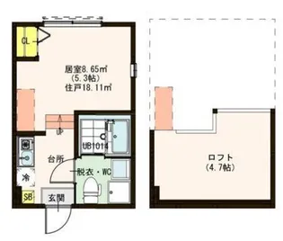 ハーモニーテラス北小岩VII【2階】の間取り
