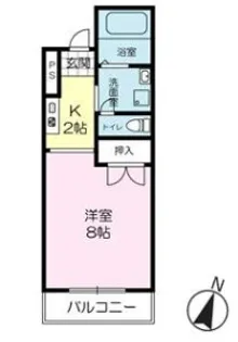 レグレスY【3階】の間取り