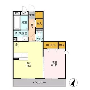 ルクティア【3階】の間取り