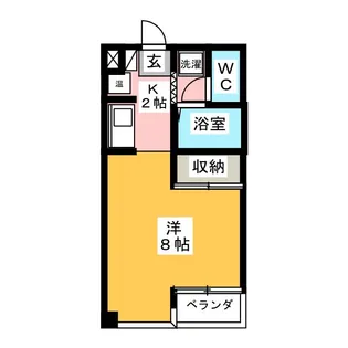 メゾンドキャッスル【2階】の間取り