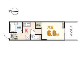 コスモハイツ【2階】の間取り