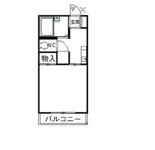トレジャー高津【1階】の間取り