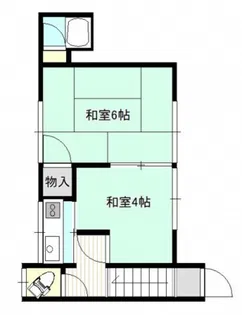 清水二丁目アパート西棟【2階】の間取り