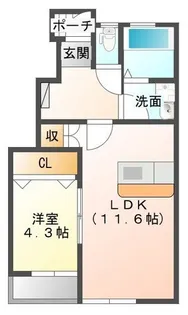 ラビータ【1階】の間取り