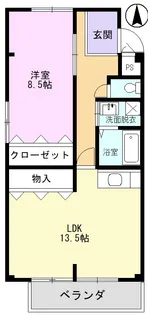 エスポワールI【2階】の間取り