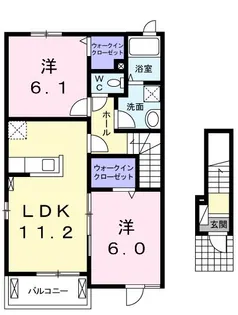 ダンラン【2階】の間取り