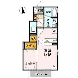 カーサスガII【1階】の間取り