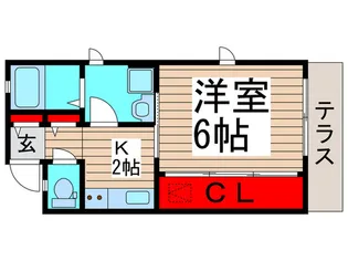 エリーゼ西船橋【1階】の間取り