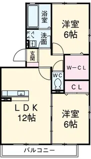 カーサ萌夢【3階】の間取り