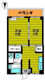 ダイアパレス鶯谷【5階】の間取り