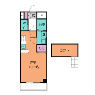 ソレーユ岡崎【6階】の間取り