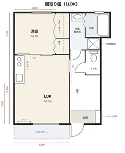 ボナール福田町【1階】の間取り