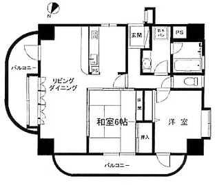 ナイスステージ熱海リゾート銀月【8階】の間取り