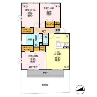 トルテ(木更津市)【1階】の間取り
