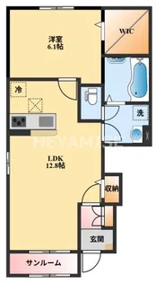 ラヴァール【1階】の間取り