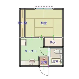 新潟県新潟市中央区上所中2【アパート】の間取り