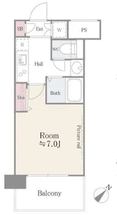 アルテーヌ新横浜【7階】の間取り