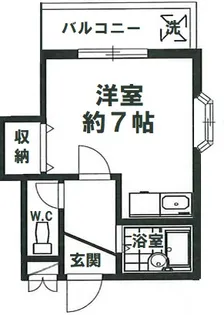二子アパート【2階】の間取り