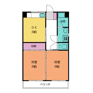 鳥居マンション【2階】の間取り