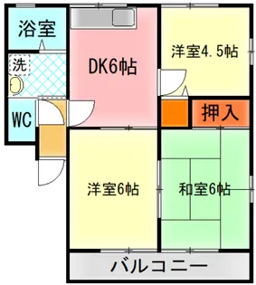 アレント・サワB【2階】の間取り