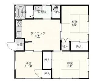 長野県伊那市荒井【一戸建】の間取り