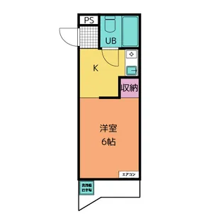 西須ヶ口ハイツ【2階】の間取り