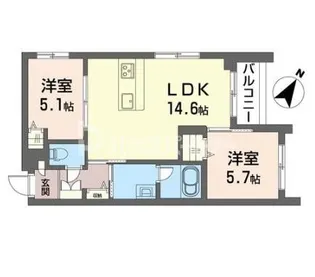 セルディーナ アイ【4階】の間取り