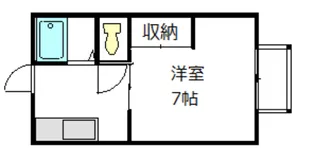 サンライフ高木A【1階】の間取り