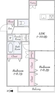 アルカンシェル【2階】の間取り